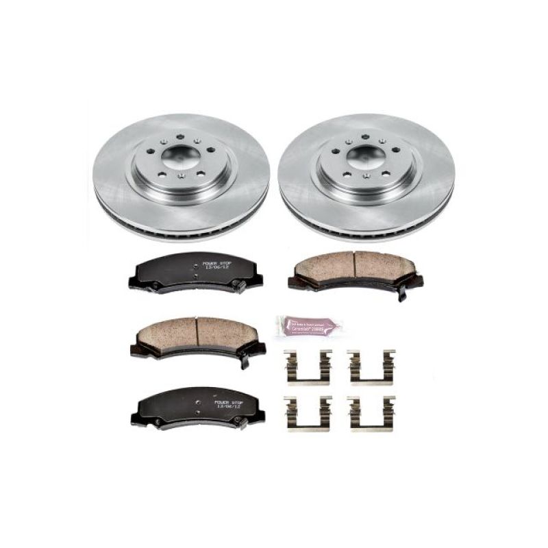 Buick Allure Brake Kit - Front - PowerStop - Z17 Evolution Plus Rotors + Z17 Ceramic Pads - `08-`09