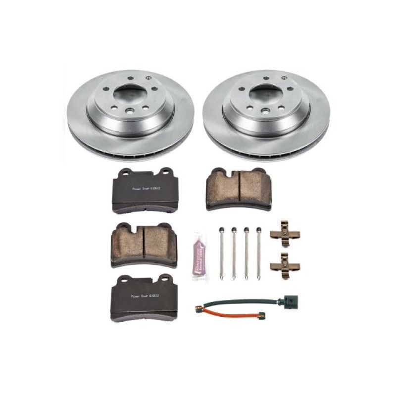 Volkswagen Touareg Brake Kit - Rear - PowerStop - Z17 Evolution Plus Rotors + Z17 Ceramic Pads - 2006