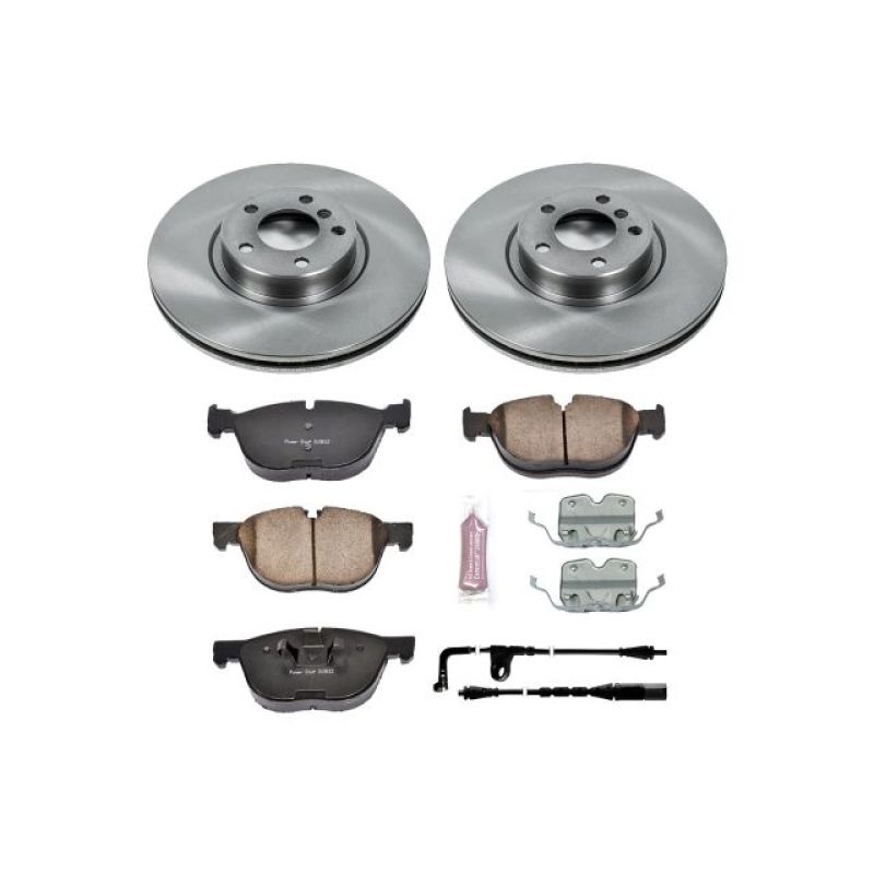 BMW X6 Brake Kit - Front - PowerStop - Autospecialty Rotors + Z17 Evolution Plus Ceramic Pads - `08-`10 BMW X6 Brake Kit - Front - PowerStop - Autospecialty Rotors + Z17 Evolution Plus Ceramic Pads - `08-`10
