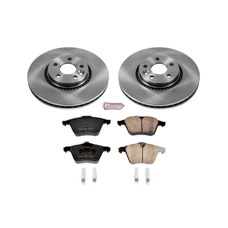 Volvo S60 Brake Kit - Front - PowerStop - OE Stock Replacement + Z17 Evolution Plus Ceramic Pads - `15-`18