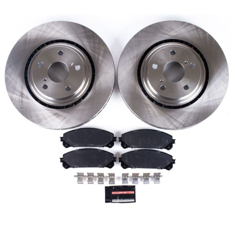 Lexus NX200t Brake Kit - Front - PowerStop - Autospecialty Rotors + Z17 Evolution Plus Ceramic Pads - `15-`17 Lexus NX200t Brake Kit - Front - PowerStop - Autospecialty Rotors + Z17 Evolution Plus Ceramic Pads - `15-`17