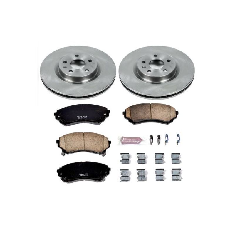 Cadillac CTS Brake Kit - Front - PowerStop - Autospecialty Rotors + Z17 Evolution Plus Ceramic Pads - `08-`14