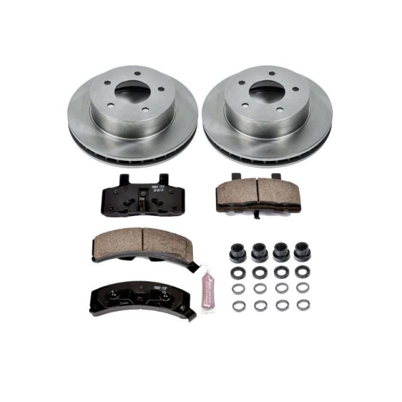 Chevrolet Astro Brake Kit - Front - PowerStop - Autospecialty Rotors + Z17 Evolution Plus Ceramic Pads - `90-`02