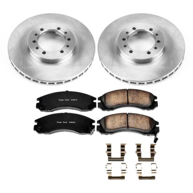 Mitsubishi Montero Brake Kit - Front - PowerStop - Autospecialty Rotors + Z17 Evolution Plus Ceramic Pads - `97-`04 Mitsubishi Montero Brake Kit - Front - PowerStop - Autospecialty Rotors + Z17 Evolution Plus Ceramic Pads - `97-`04
