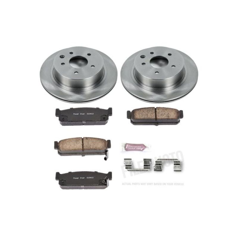 Infiniti M45 Brake Kit - Rear - PowerStop - OE Stock Replacement Rotors + Z17 Evolution Plus Ceramic Pads - `03-`04