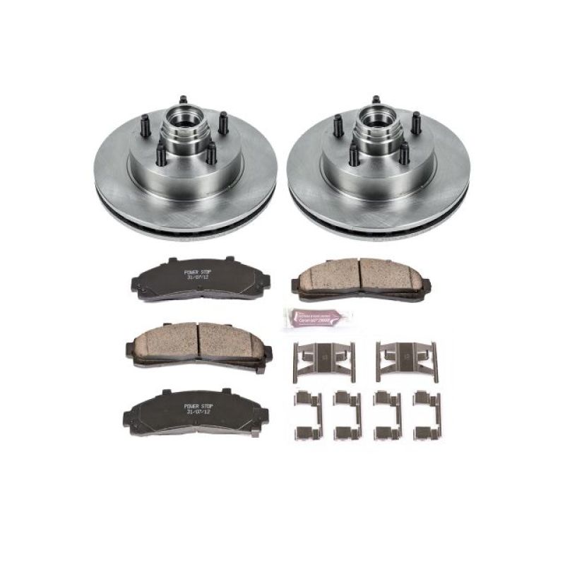 Ford Ranger Brake Kit - Front - PowerStop - Autospecialty Rotors + Z17 Evolution Plus Ceramic Pads - `98-`02