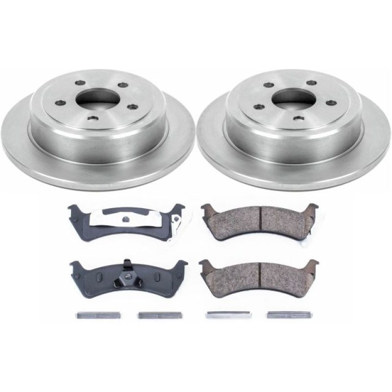 Ford Windstar Brake Kit - Rear - PowerStop - Z17 Evolution Plus Pads + Autospecialty Rotors - `95-`03
