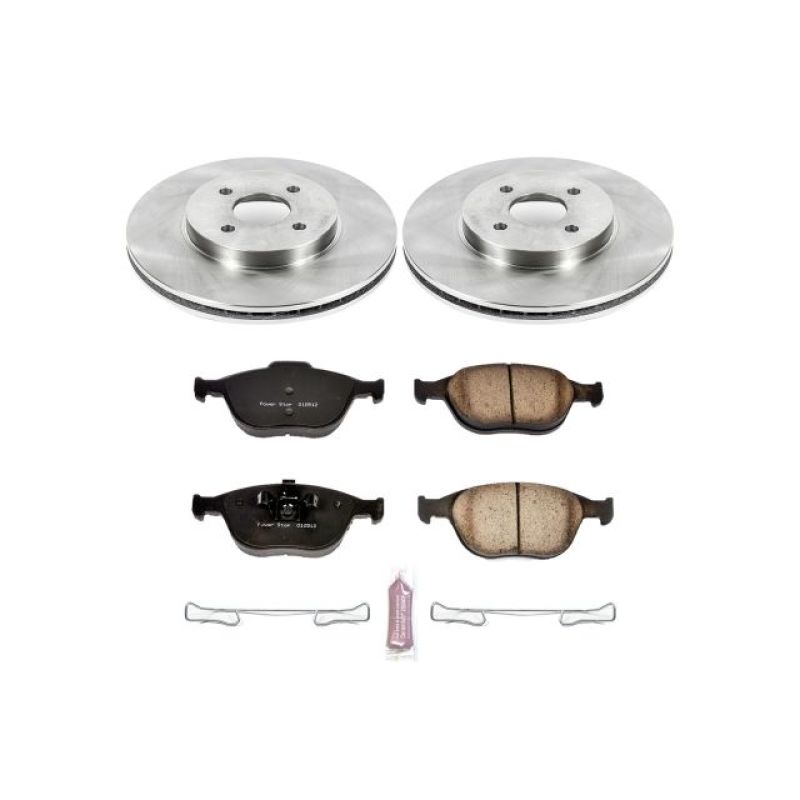 Ford Focus Brake Kit - Front - PowerStop - Autospecialty Rotors + Z17 Evolution Plus Ceramic Pads - `02-`04 Ford Focus Brake Kit - Front - PowerStop - Autospecialty Rotors + Z17 Evolution Plus Ceramic Pads - `02-`04