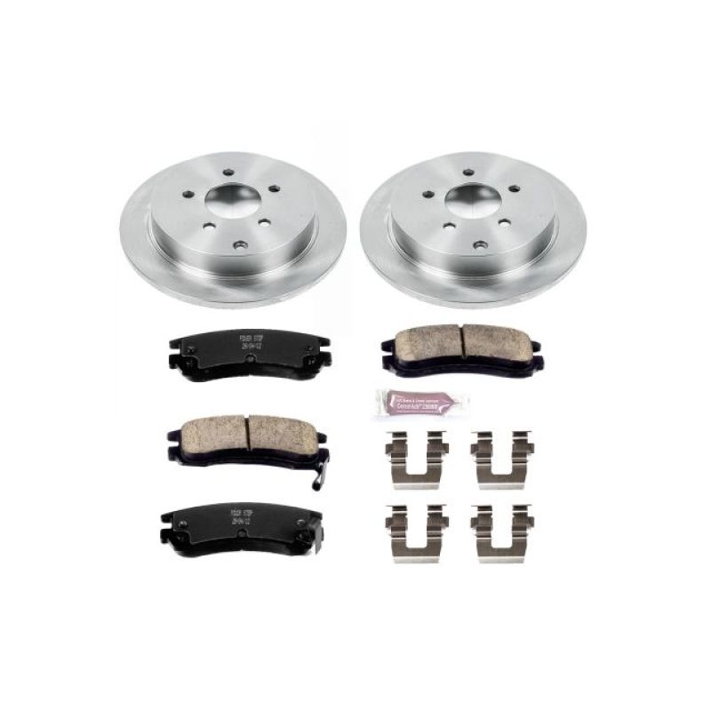 Buick Rendezvous Brake Kit - Rear - PowerStop - Z17 Evolution Plus Rotors + Ceramic Pads - `02-`07