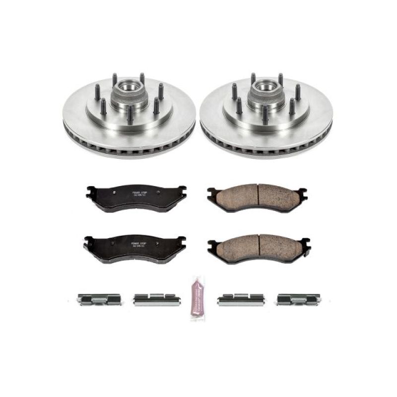 Ford F-150 Brake Kit - Front - PowerStop - Autospecialty Rotors + Z17 Evolution Plus Ceramic Pads - `00-`01 Ford F-150 Brake Kit - Front - PowerStop - Autospecialty Rotors + Z17 Evolution Plus Ceramic Pads - `00-`01