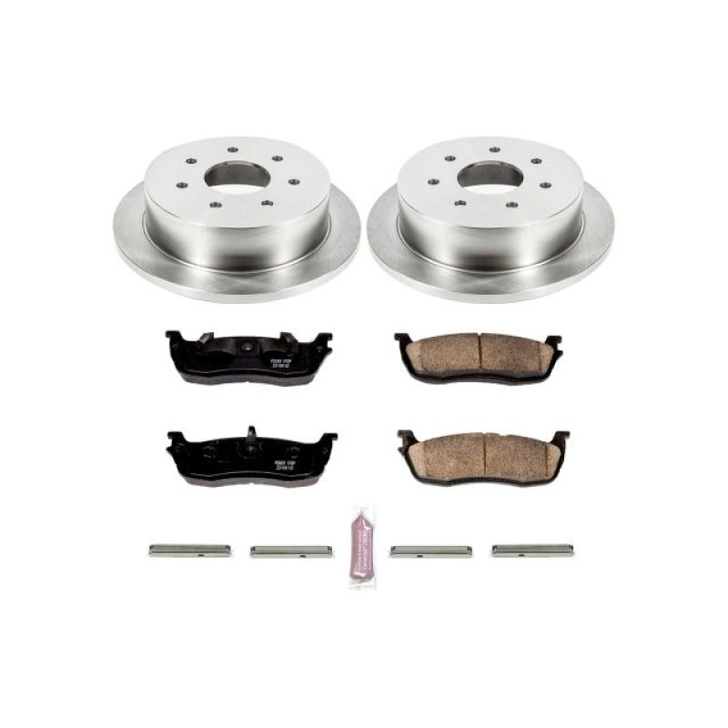 Ford F-150 Brake Kit - Rear - PowerStop - Z17 Stock Replacement - Ceramic Pads + Autospecialty Rotors - `00-`03 Ford F-150 Brake Kit - Rear - PowerStop - Z17 Stock Replacement - Ceramic Pads + Autospecialty Rotors - `00-`03