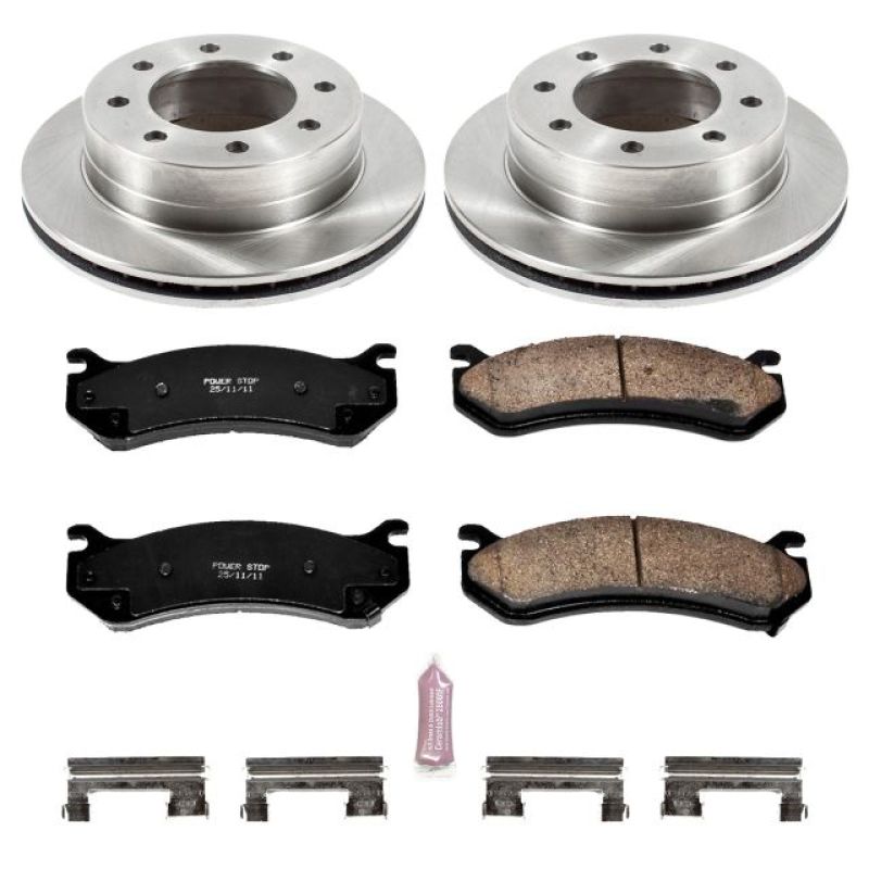 Chevrolet Silverado 1500 HD Brake Kit - Rear - PowerStop - Z17 Evolution Plus Ceramic Pads + Autospecialty Rotors - 2003
