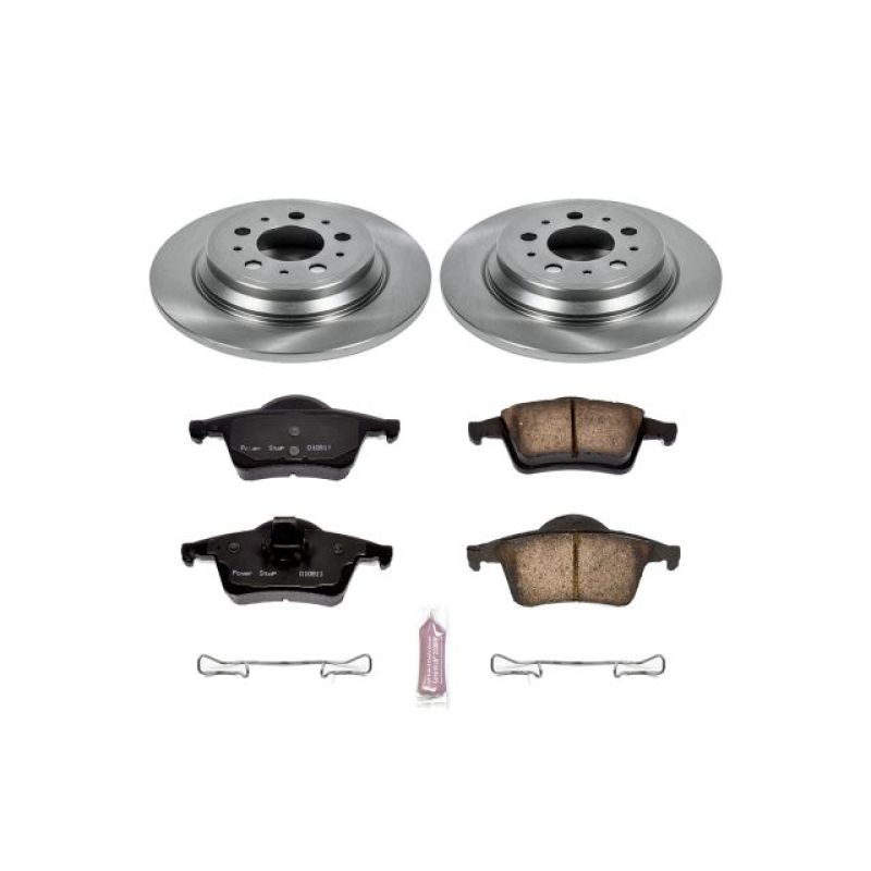 Volvo S70 Brake Kit - Rear - PowerStop - Z17 Evolution Plus Ceramic Pads + Autospecialty Rotors - `99-`00