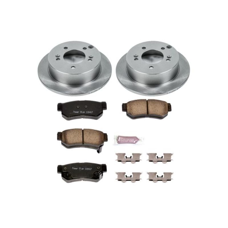 Hyundai Sonata Brake Kit - Rear - PowerStop - Z17 Evolution Plus Ceramic Pads + Autospecialty Rotors - `06-`08