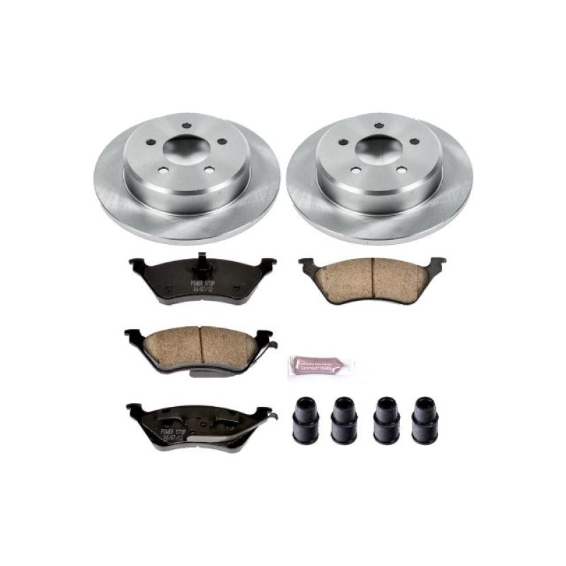 Chrysler Town & Country Brake Kit - Rear - PowerStop - Z17 Evolution Plus Ceramic Pads + Autospecialty Rotors - `01-`07