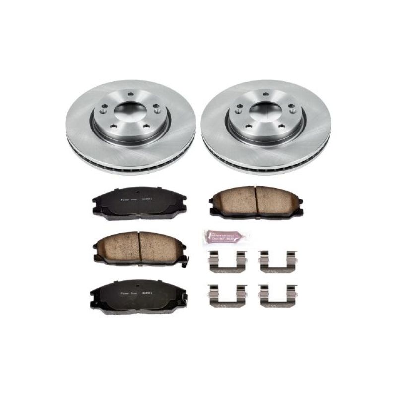 Hyundai Santa Fe Brake Kit - Front - PowerStop - Z17 Evolution Plus Ceramic Pads + Autospecialty Rotors - `01-`05 Hyundai Santa Fe Brake Kit - Front - PowerStop - Z17 Evolution Plus Ceramic Pads + Autospecialty Rotors - `01-`05