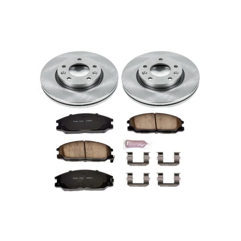Kia Sedona Brake Kit - Front - PowerStop - Z17 Stock Replacement - `02-`04