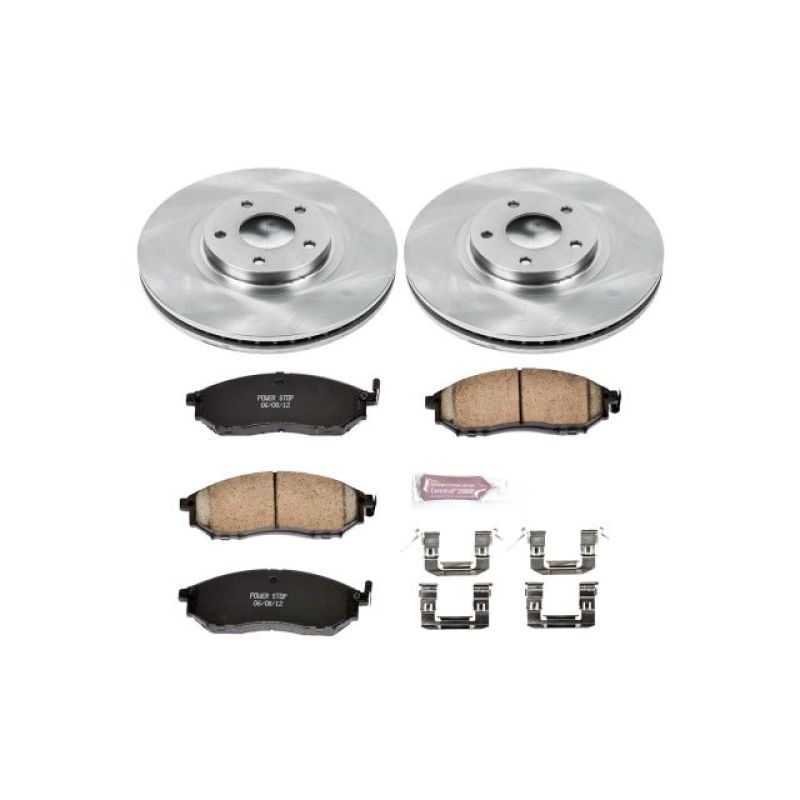 Nissan Murano Brake Kit - Front - PowerStop - OE Style Rotors + Z17 Evolution Plus Ceramic Pads - `11-`14