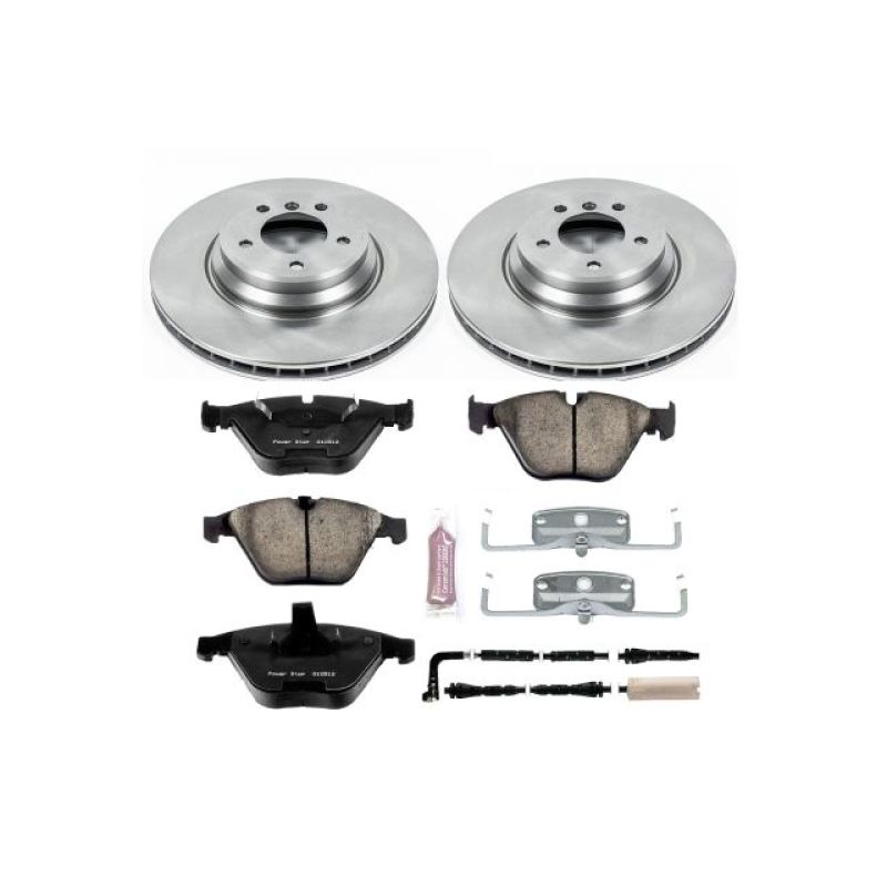 BMW 335i Brake Kit - Front - PowerStop - Z17 Evolution Plus Rotors + Ceramic Pads - `07-`09 BMW 335i Brake Kit - Front - PowerStop - Z17 Evolution Plus Rotors + Ceramic Pads - `07-`09