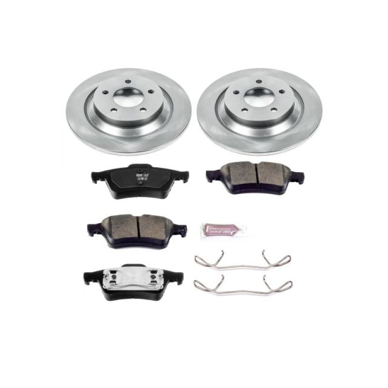 Mazda 5 Brake Kit - Rear - PowerStop - Z17 Evolution Plus Ceramic Pads + Autospecialty Rotors - `06-`07