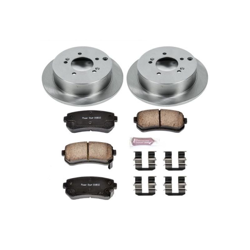 Hyundai Tucson Brake Kit - Rear - PowerStop - Z17 Stock Replacement + Evolution Plus Ceramic Pads - `10-`15