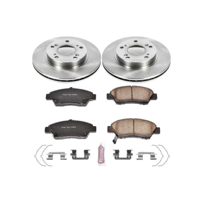 Honda CR-Z Brake Kit - Front - PowerStop - Autospecialty Rotors + Z17 Ceramic Pads - `11-`15