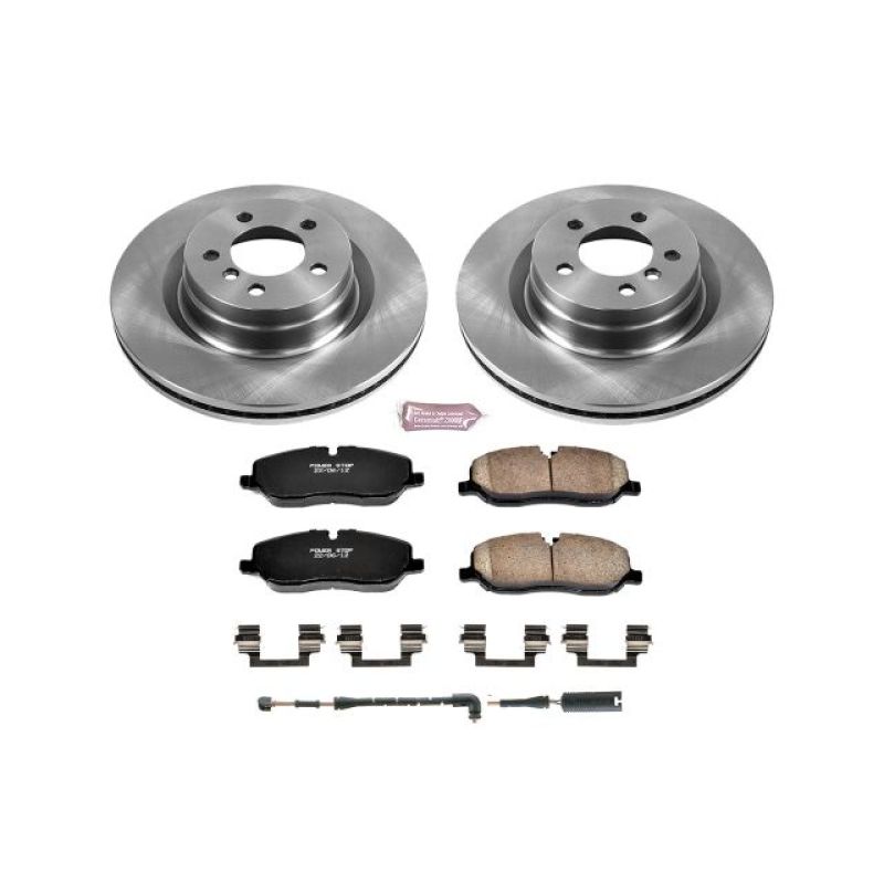 Land Rover Range Rover Brake Pads + Rotors - Front - PowerStop - Autospecialty Rotors + Z17 Evolution Plus Ceramic Pads - `06-`09 Land Rover Range Rover Brake Pads + Rotors - Front - PowerStop - Autospecialty Rotors + Z17 Evolution Plus Ceramic Pads - `06-`09