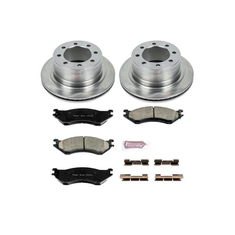 Dodge Ram 1500 Brake Kit - Rear - PowerStop - OE Style Rotors + Z17 Evolution Plus Ceramic Pads - `06-`08