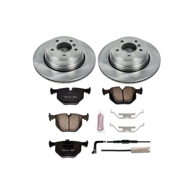 BMW 535i Brake Kit - Rear - PowerStop - Autospecialty Rotors + Z17 Evolution Plus Ceramic Pads - `09-`10 BMW 535i Brake Kit - Rear - PowerStop - Autospecialty Rotors + Z17 Evolution Plus Ceramic Pads - `09-`10