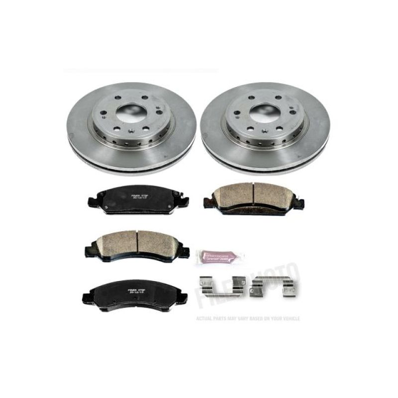 Chevrolet Tahoe Brake Kit - Front - PowerStop - Z17 Stock Replacement Kit + Ceramic Pads - `08-`19