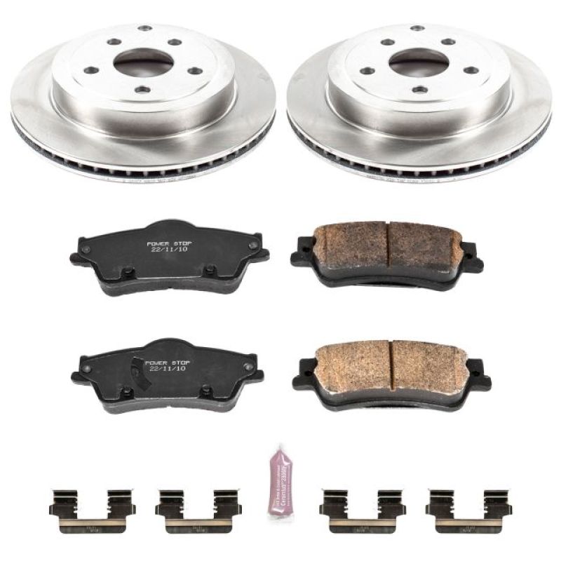 Pontiac G8 Brake Kit - Rear - PowerStop - Autospecialty Rotors + Z17 Evolution Plus Ceramic Pads - `08-`09