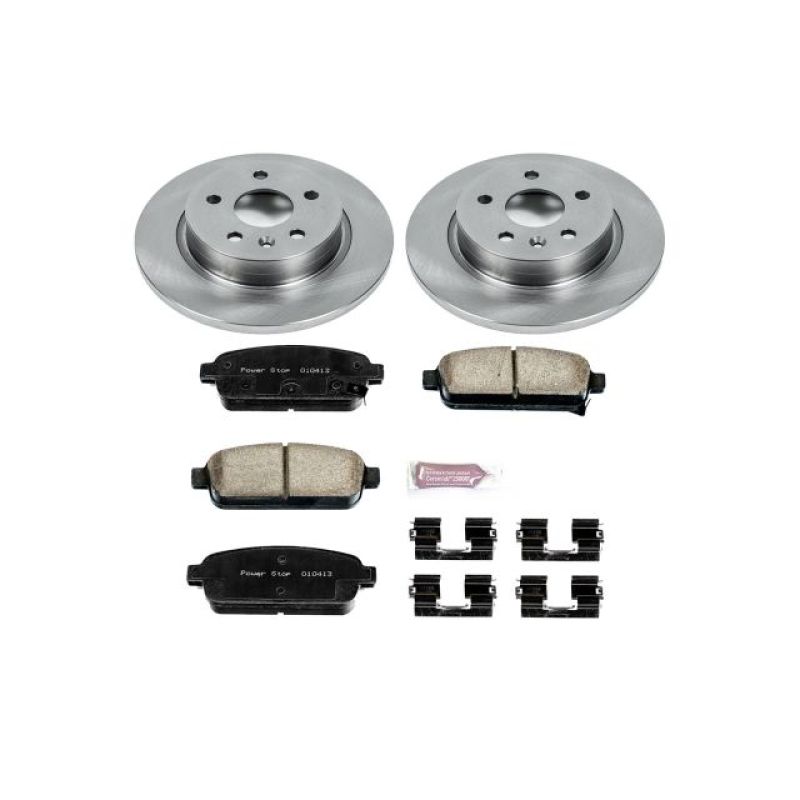 Buick Encore Brake Kit - Rear - PowerStop - Z17 Evolution Plus Ceramic Pads + Autospecialty Rotors - `13-`18