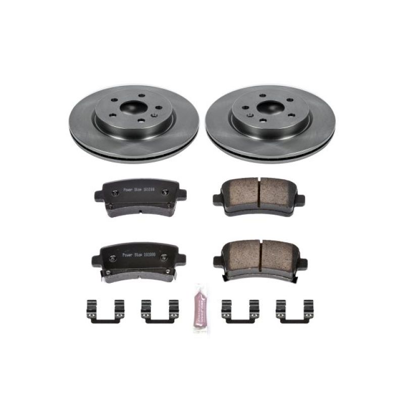 Buick Allure Brake Kit - Rear - PowerStop - Z17 Evolution Plus + Autospecialty Rotors - 2010