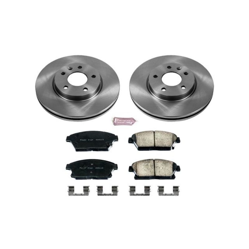 Buick Verano Brake Kit - Front - PowerStop - Autospecialty Rotors + Z17 Evolution Plus Ceramic Pads - `12-`17