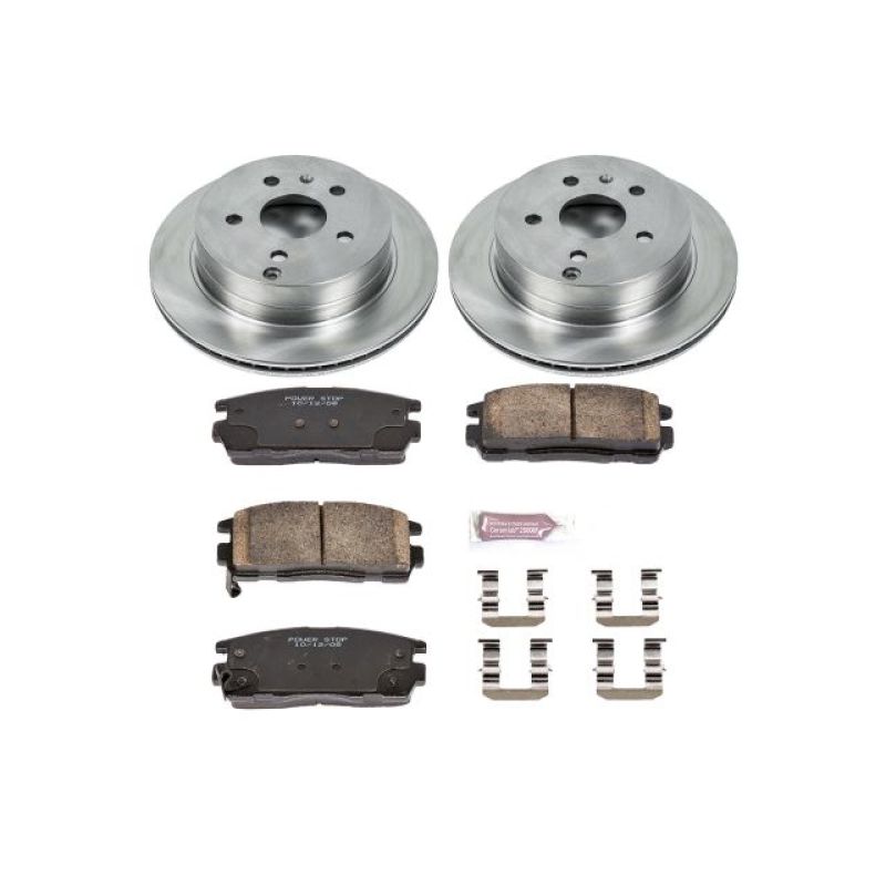 Chevrolet Equinox Brake Kit - Rear - PowerStop - Z17 Evolution Plus Ceramic Pads + Autospecialty Rotors - `10-`17