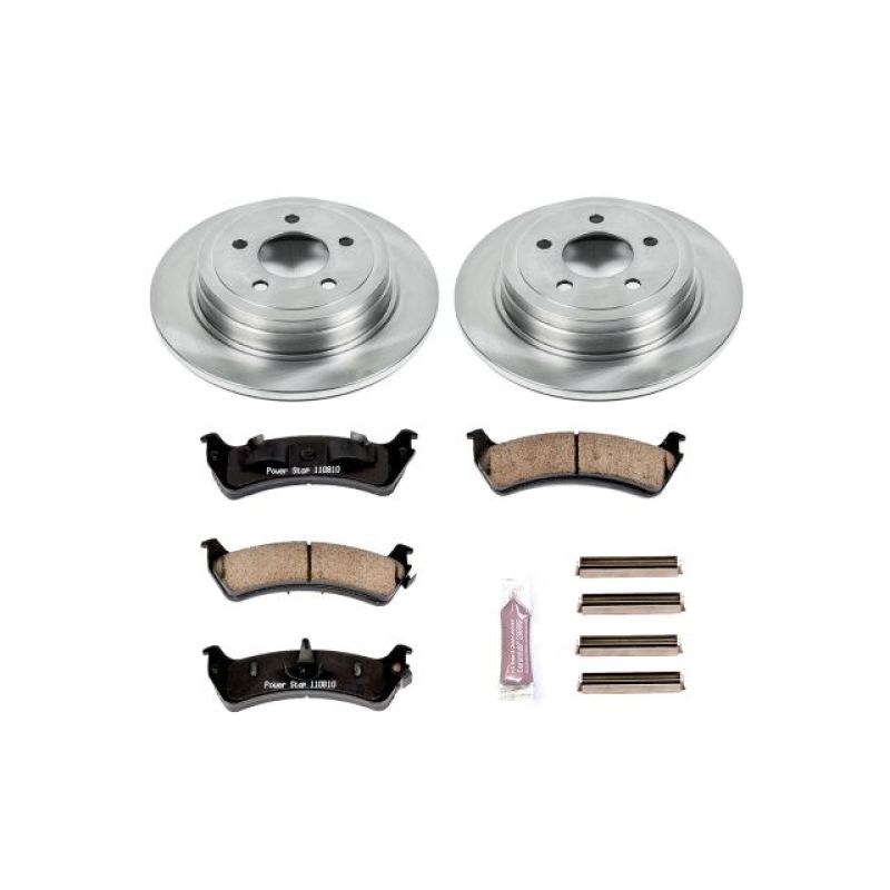 Ford Explorer Sport Brake Kit - Rear - PowerStop - Z17 Evolution Plus Ceramic Pads + Autospecialty Rotors - 2003