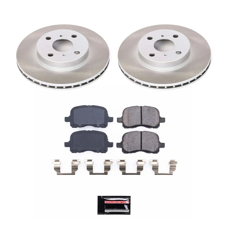 Lincoln MKT Brake Kit - Front + Rear - PowerStop - Z17 Evolution Plus Ceramic Pads + Autospecialty Rotors - `12-`19