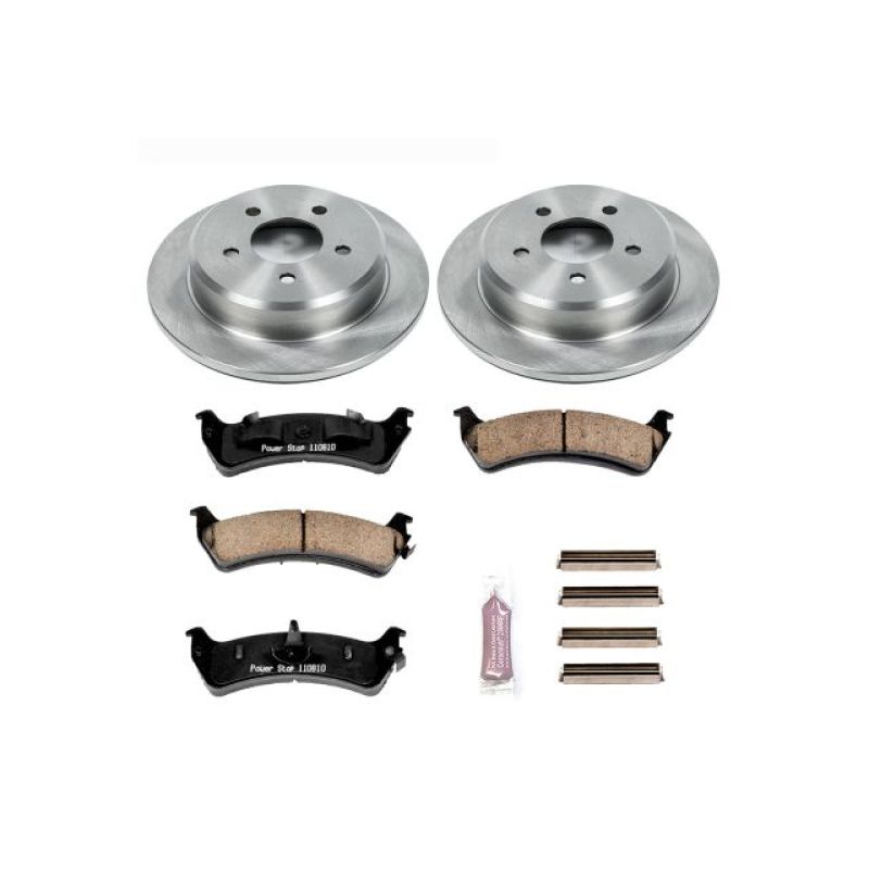 Ford Explorer Sport Brake Kit - Rear - PowerStop - Z17 Evolution Plus Ceramic Pads + Autospecialty Rotors - `01-`02