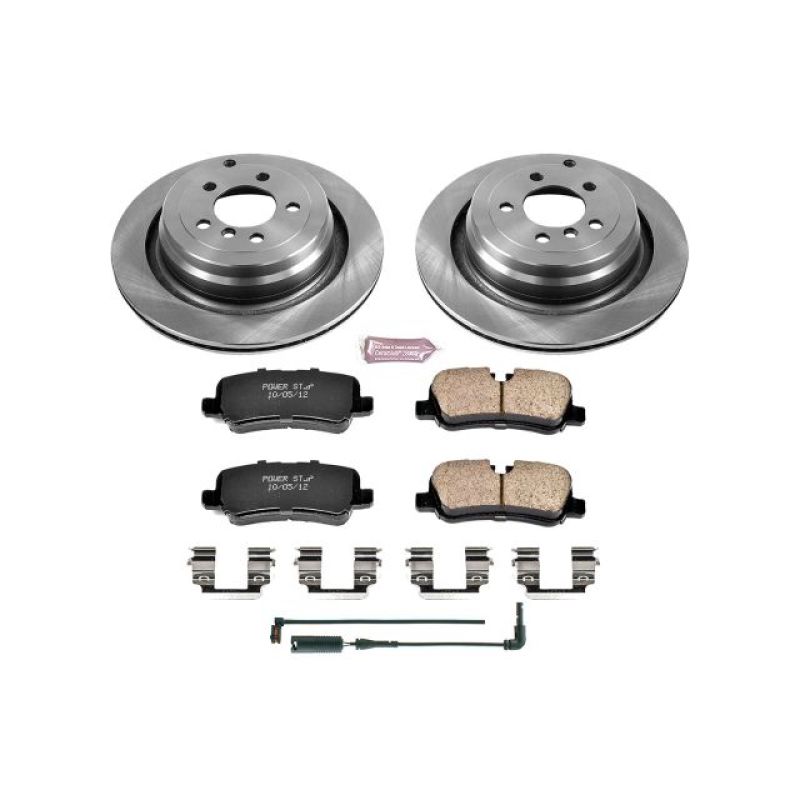 Land Rover Range Rover Brake Pads + Rotors - Rear - PowerStop - Autospecialty Rotors + Z17 Evolution Plus Ceramic Pads - `06-`12 Land Rover Range Rover Brake Pads + Rotors - Rear - PowerStop - Autospecialty Rotors + Z17 Evolution Plus Ceramic Pads - `06-`12