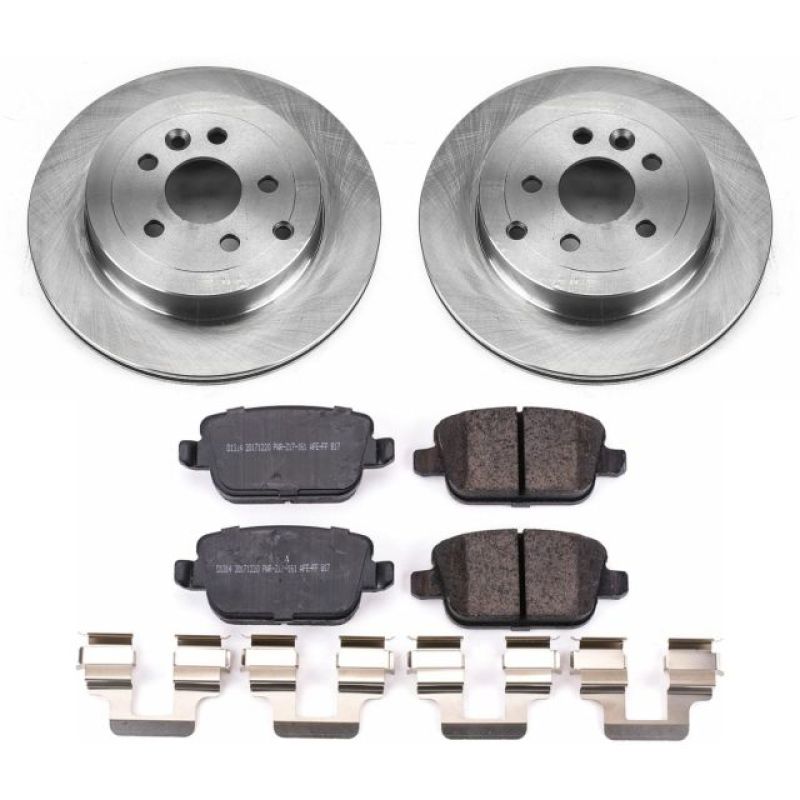 Land Rover LR2 Brake Pads + Rotors - Rear - PowerStop - Autospecialty Rotors + Z17 Evolution Plus Ceramic Pads - `08-`12 Land Rover LR2 Brake Pads + Rotors - Rear - PowerStop - Autospecialty Rotors + Z17 Evolution Plus Ceramic Pads - `08-`12