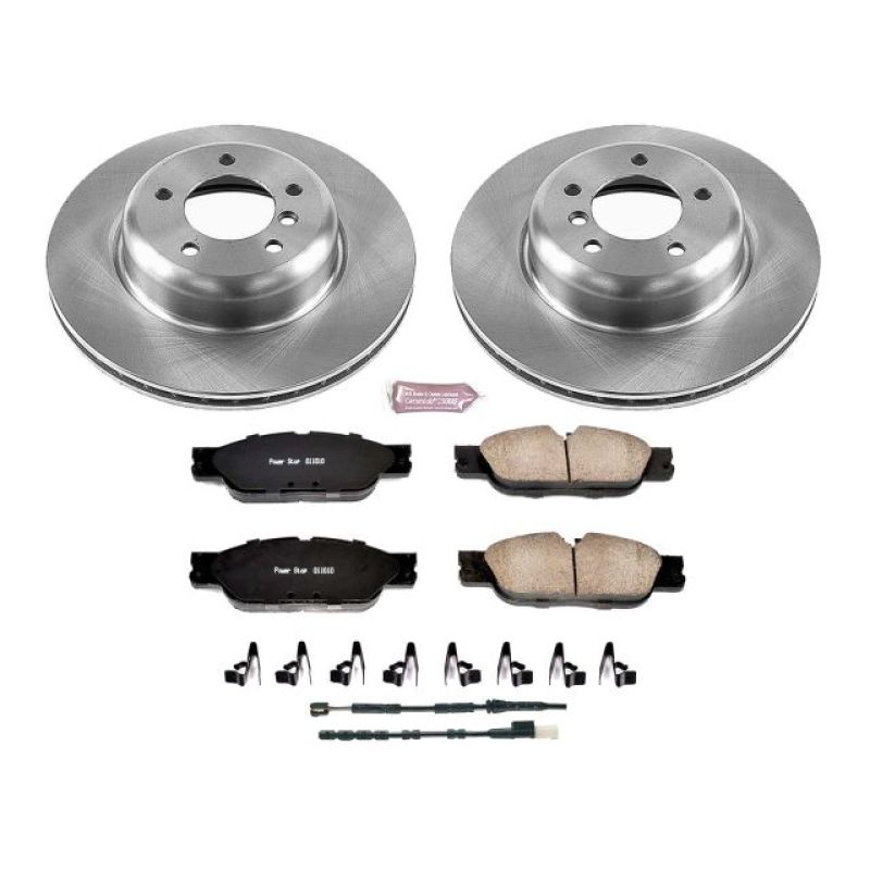 BMW Z4 Brake Kit - Front - PowerStop - Autospecialty Rotors + Z17 Evolution Plus Ceramic Pads - `09-`16 BMW Z4 Brake Kit - Front - PowerStop - Autospecialty Rotors + Z17 Evolution Plus Ceramic Pads - `09-`16