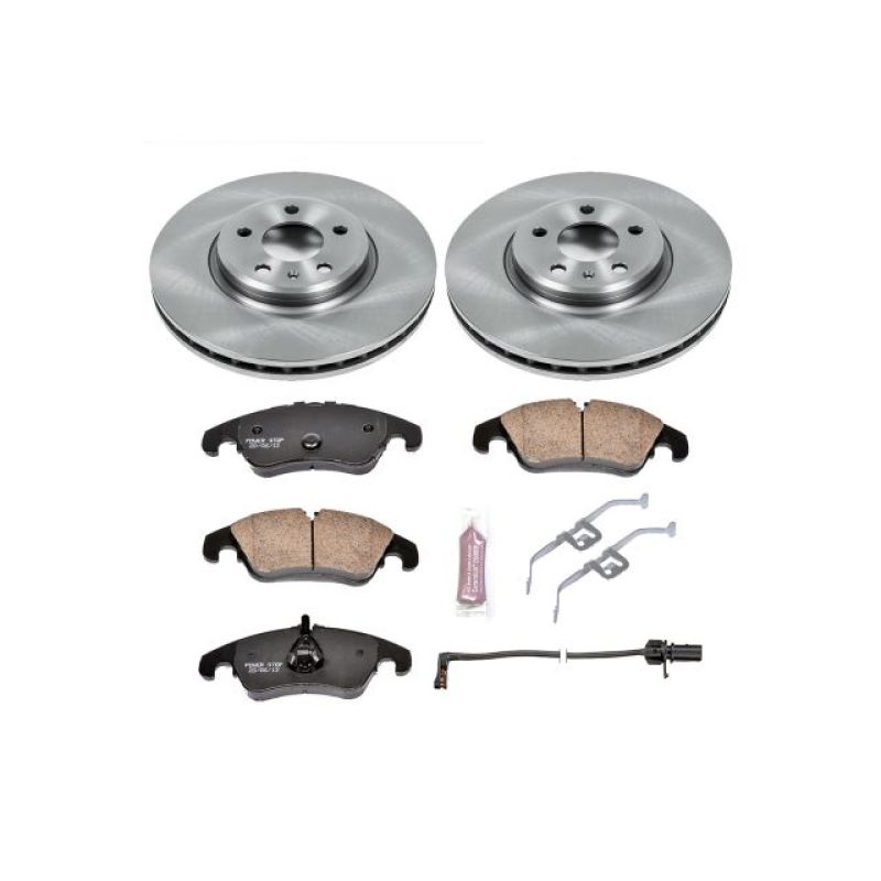Audi A4 Brake Kit - Front - PowerStop - Autospecialty Rotors + Z17 Evolution Plus Ceramic Pads - `09-`11 Audi A4 Brake Kit - Front - PowerStop - Autospecialty Rotors + Z17 Evolution Plus Ceramic Pads - `09-`11