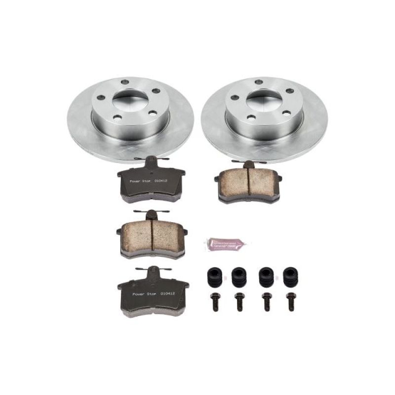 Audi A4 Quattro Brake Kit - Rear - PowerStop - Z17 Evolution Plus Ceramic Pads + Autospecialty Rotors - `96-`01 Audi A4 Quattro Brake Kit - Rear - PowerStop - Z17 Evolution Plus Ceramic Pads + Autospecialty Rotors - `96-`01