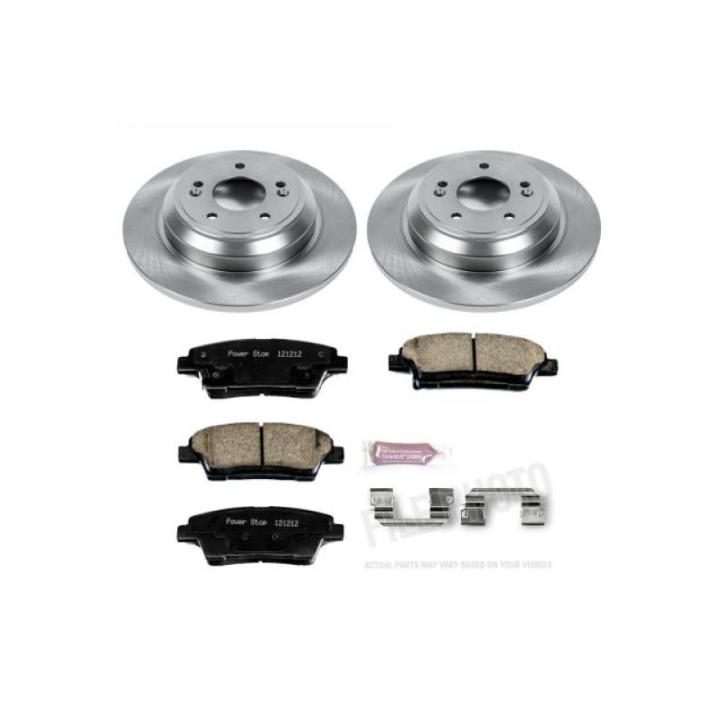 Genesis G80 Brake Kit - Rear - PowerStop - Z17 Evolution Plus Ceramic Pads + Autospecialty Rotors - `17-`18