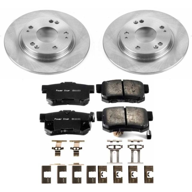 Honda CR-Z Brake Kit - Rear - PowerStop - OE Replacement + Z17 Ceramic Pads - `11-`15