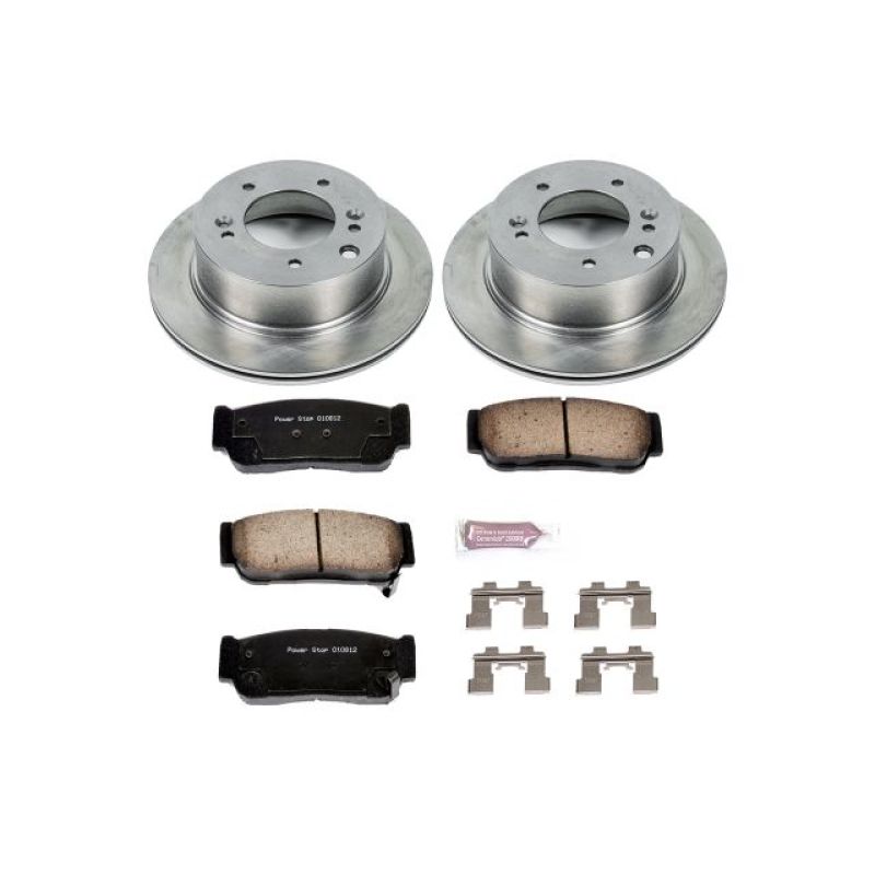 Kia Sorento Brake Kit - Rear - PowerStop - Autospecialty Rotors + Z17 Ceramic Pads - `03-`06