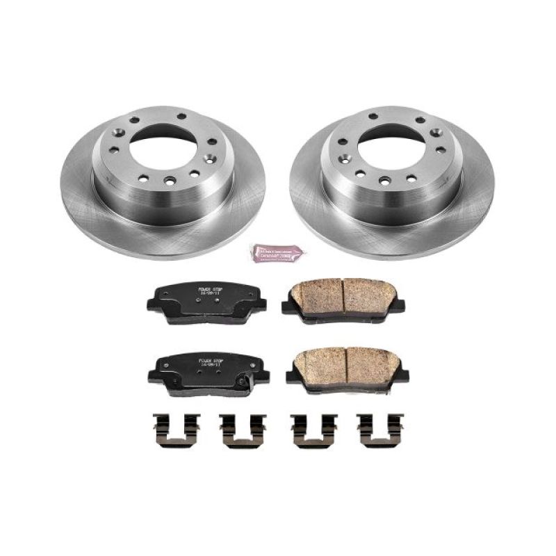 Hyundai Entourage Brake Kit - Rear - PowerStop - Z17 Evolution Plus Ceramic Pads + Autospecialty Rotors - `07-`08