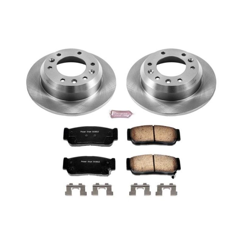 Hyundai Entourage Brake Kit - Rear - PowerStop - Z17 Evolution Plus Ceramic Pads + Autospecialty Rotors - 2007