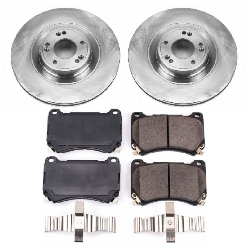 Hyundai Equus Brake Kit - Front - PowerStop - Auto Specialty Rotors + Z17 Ceramic Pads - 2011