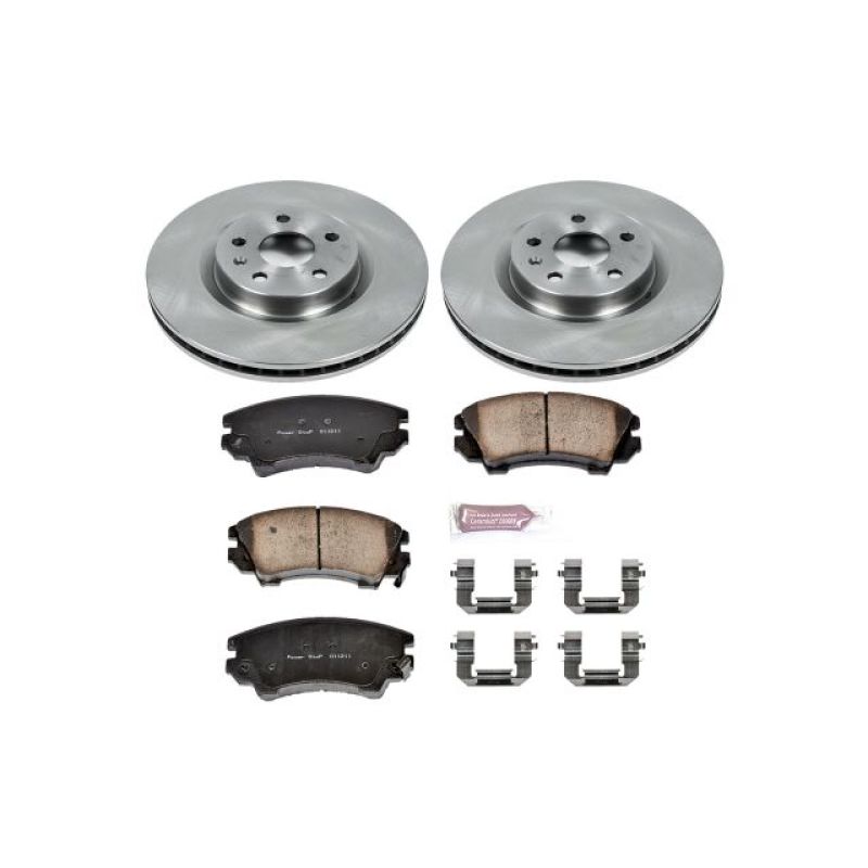 Chevrolet Caprice Brake Kit - Front - PowerStop - Z17 Stock Replacement, Ceramic Pads + Autospecialty Rotors - `11-`17